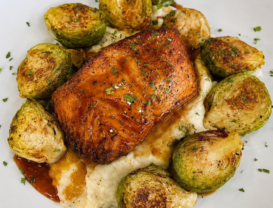 Faroe Island Honey Salmon at Vincenzo — Magical Dining Orlando 2026