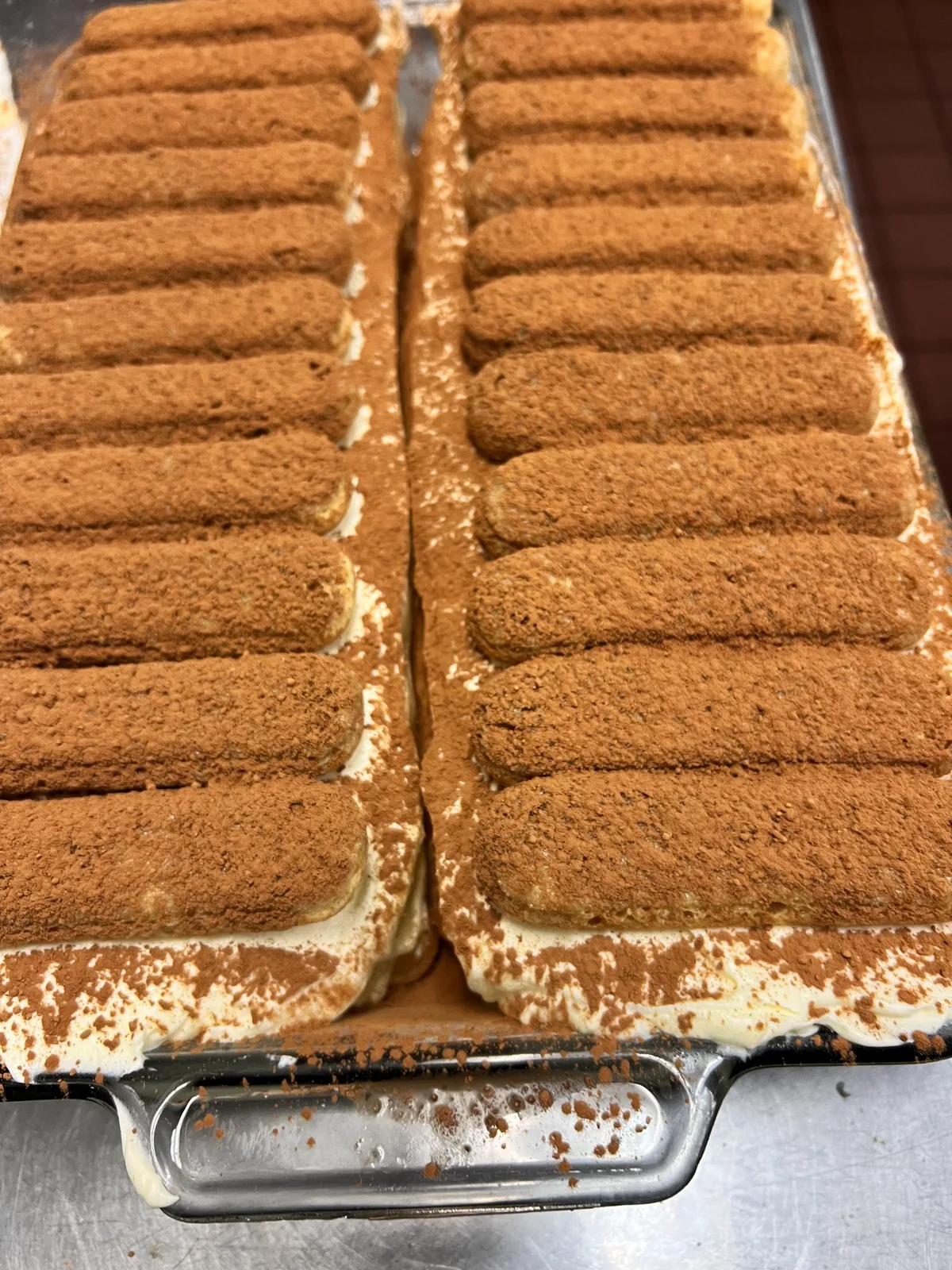 Tiramisu being made fresh at Vincenzo