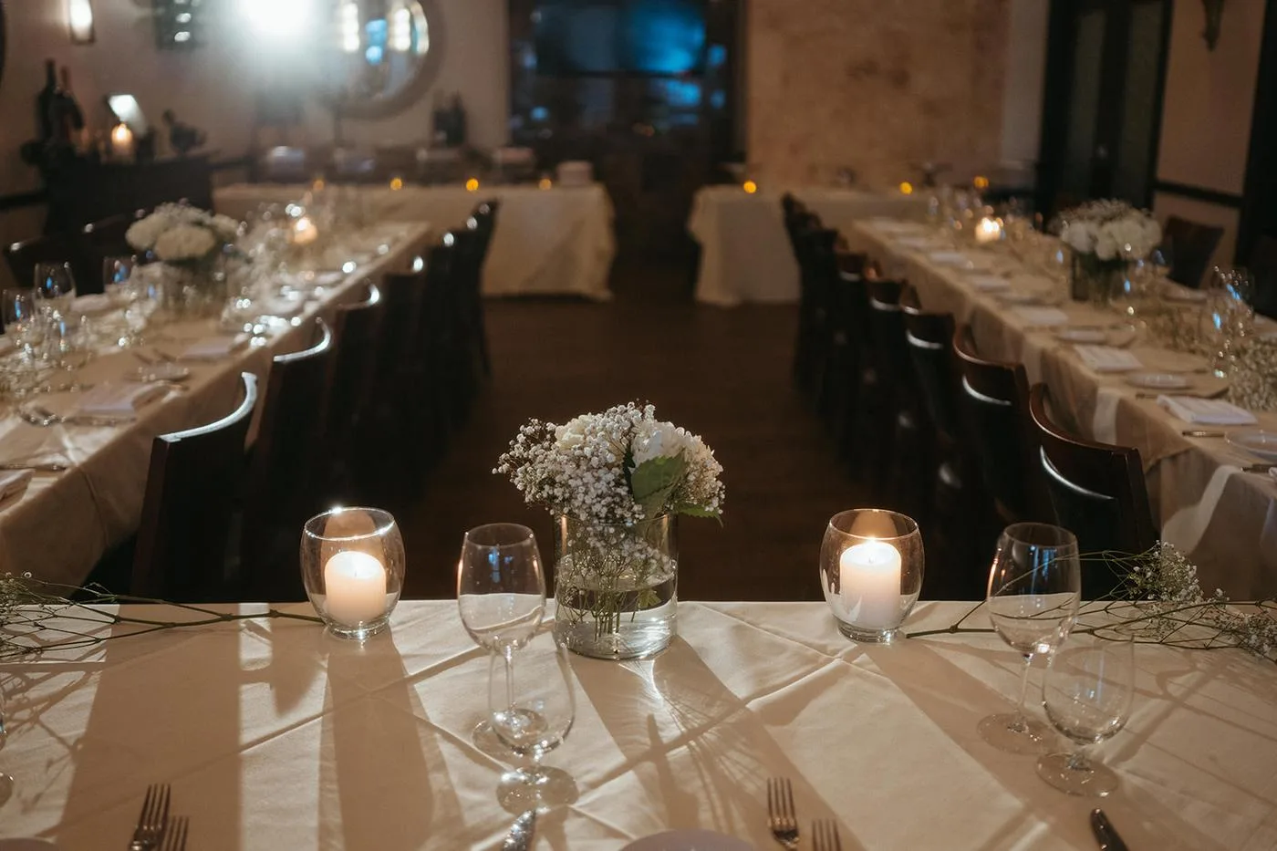 Private event setup at Vincenzo Cucina Italiana Orlando