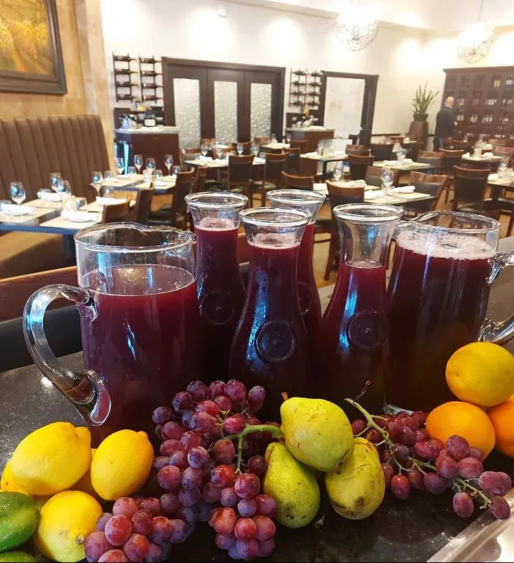 Sangria pitchers at Vincenzo