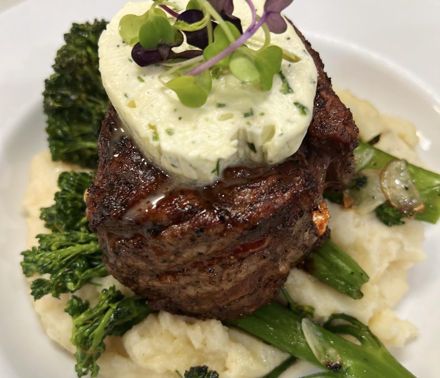 USDA Prime filet mignon at Vincenzo Cucina Italiana Orlando