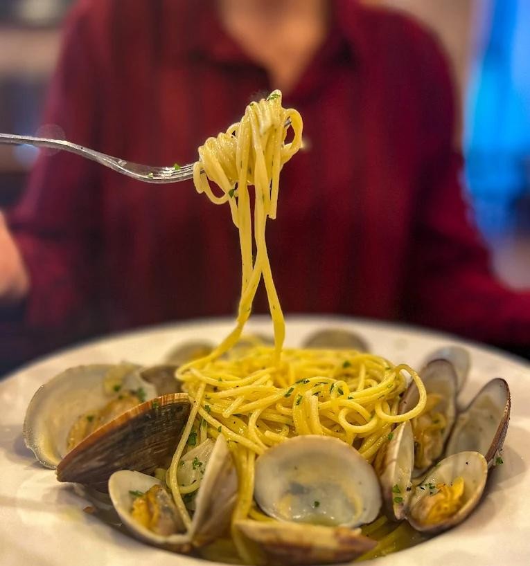 Handmade pasta with clams at Vincenzo Cucina Italiana Orlando