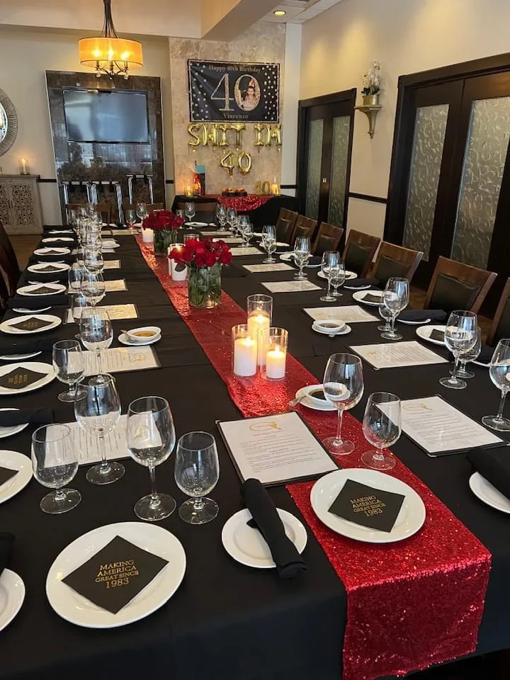 40th birthday private dinner at Vincenzo