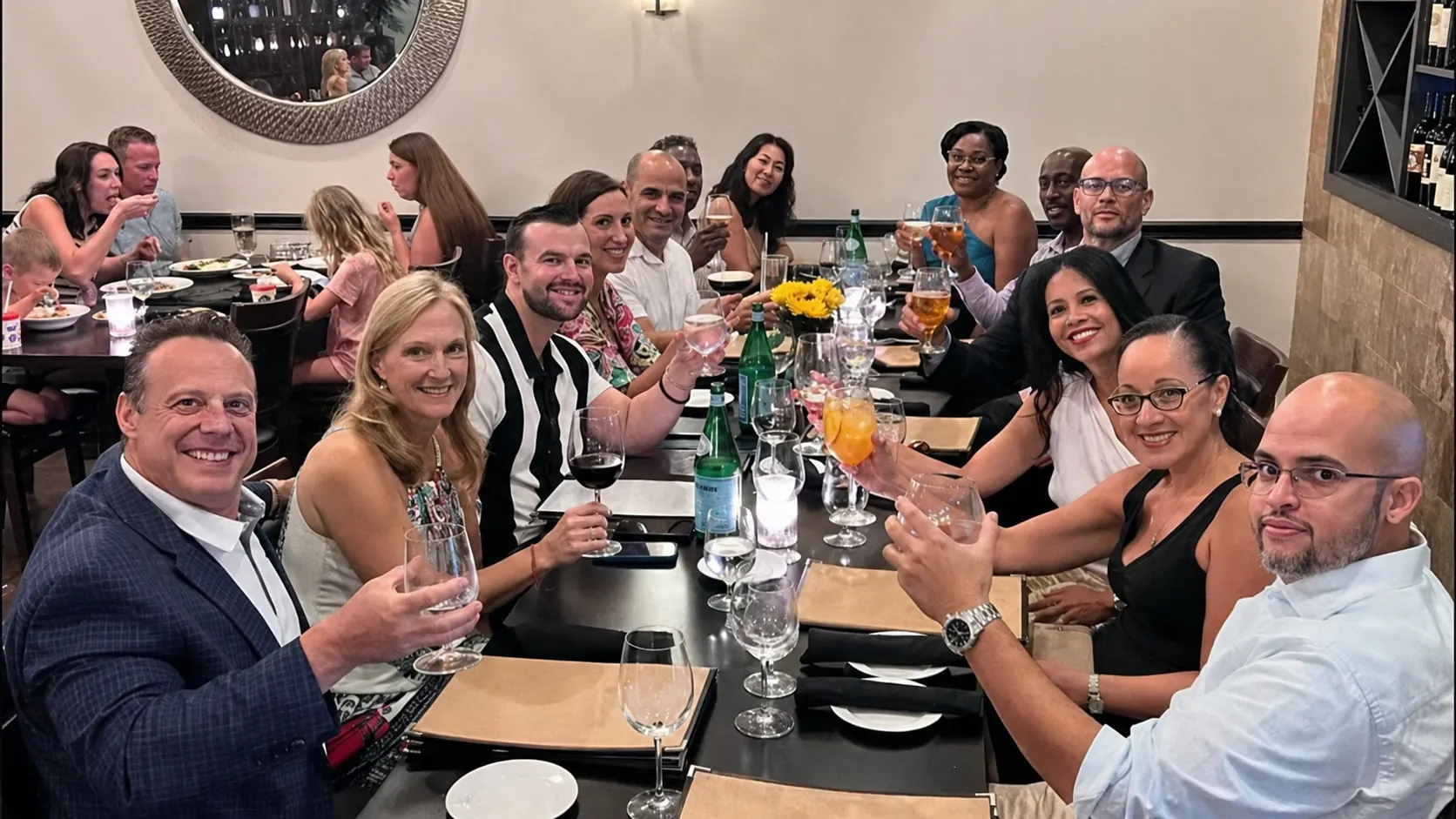 Confirmation dinner family celebration at Vincenzo Orlando