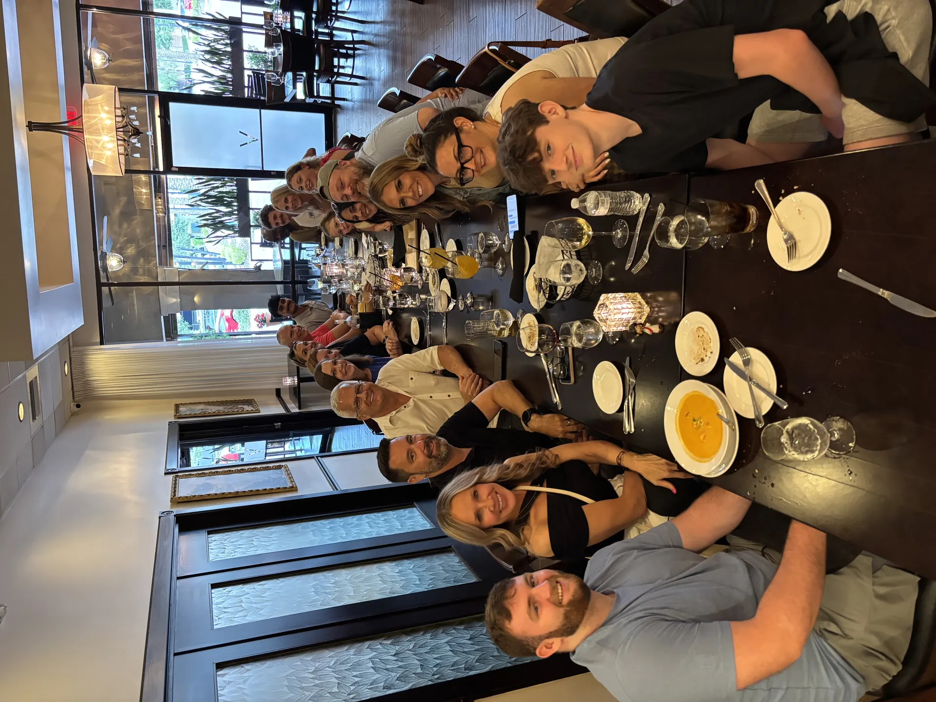 Baptism dinner family gathering at Vincenzo Orlando