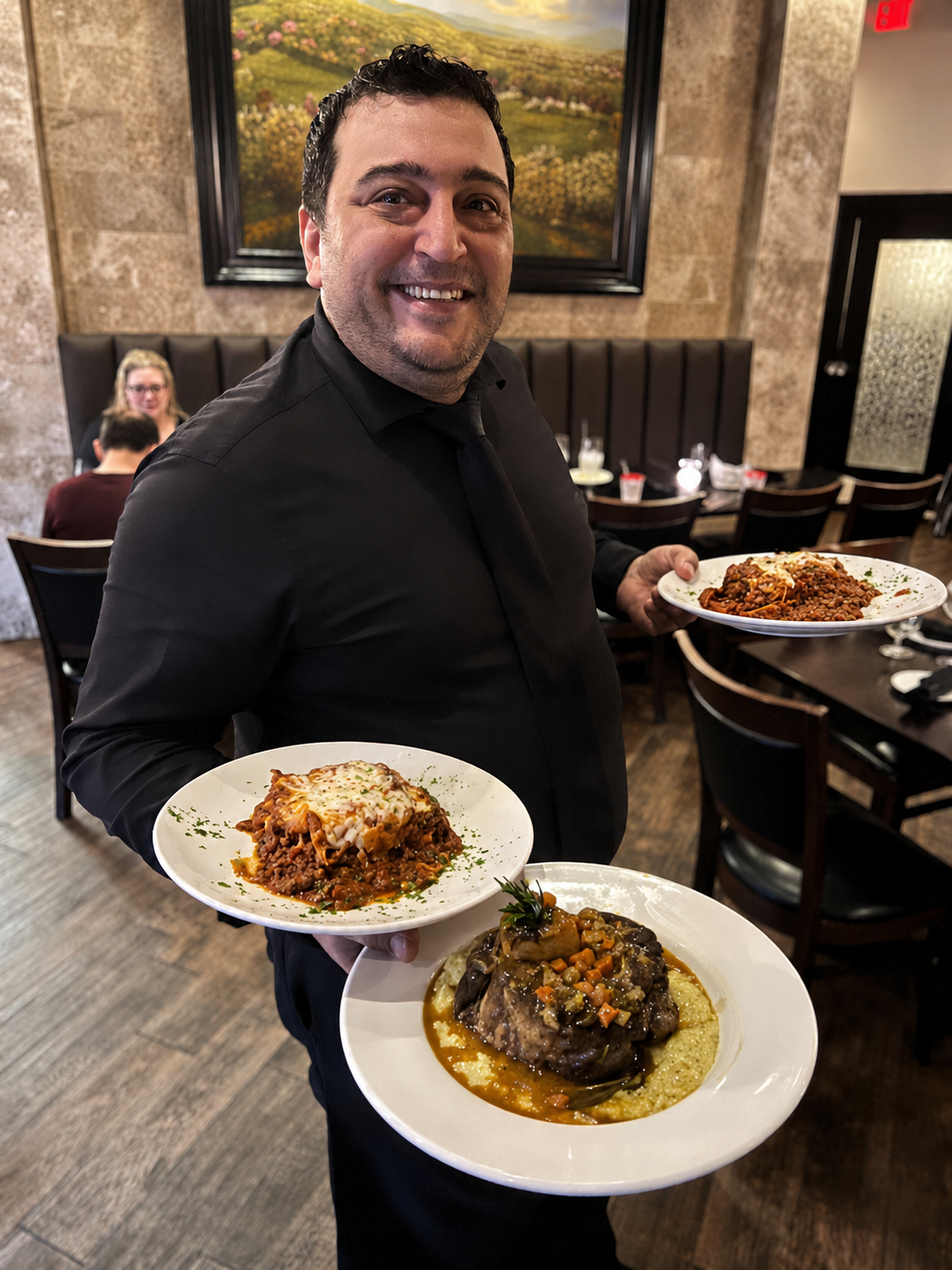 Vincenzo dining atmosphere near Helios Grand